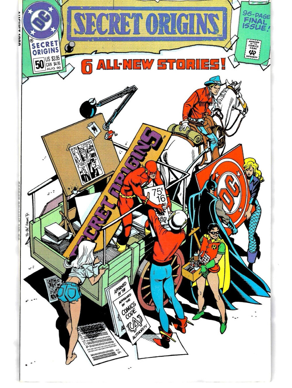 Secret Origins #50 (1990) - Final Issue 96-Page Giant DC Comics